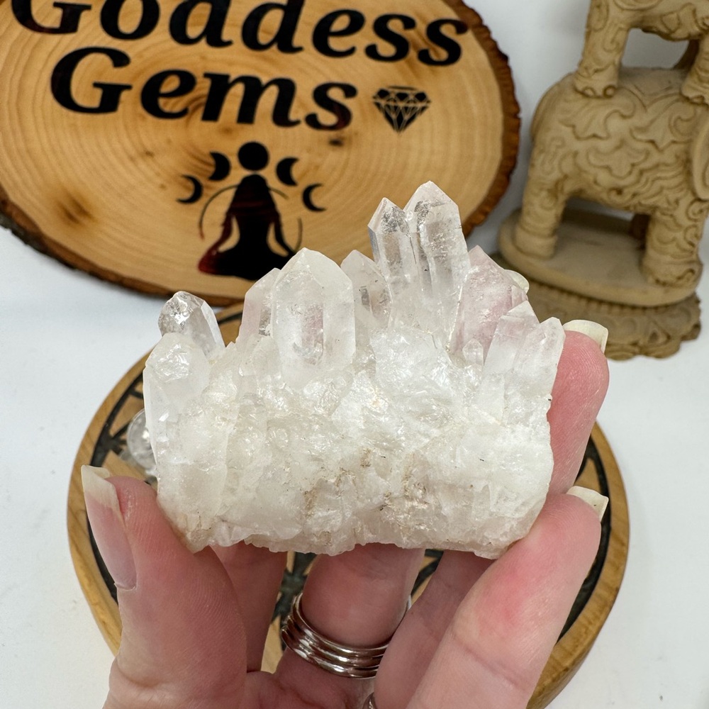 Lemurian Quartz Crystal Cluster